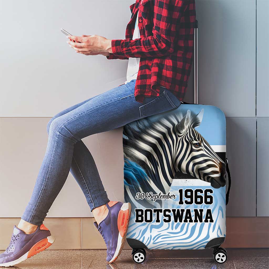 Botswana Independence Day 1966 Luggage Cover Tribal Zebra Skins Pattern LT9