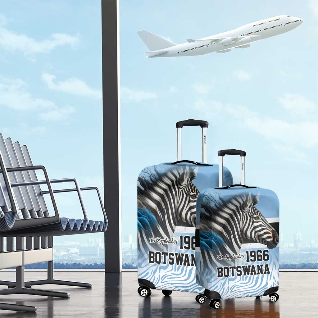 Botswana Independence Day 1966 Luggage Cover Tribal Zebra Skins Pattern LT9