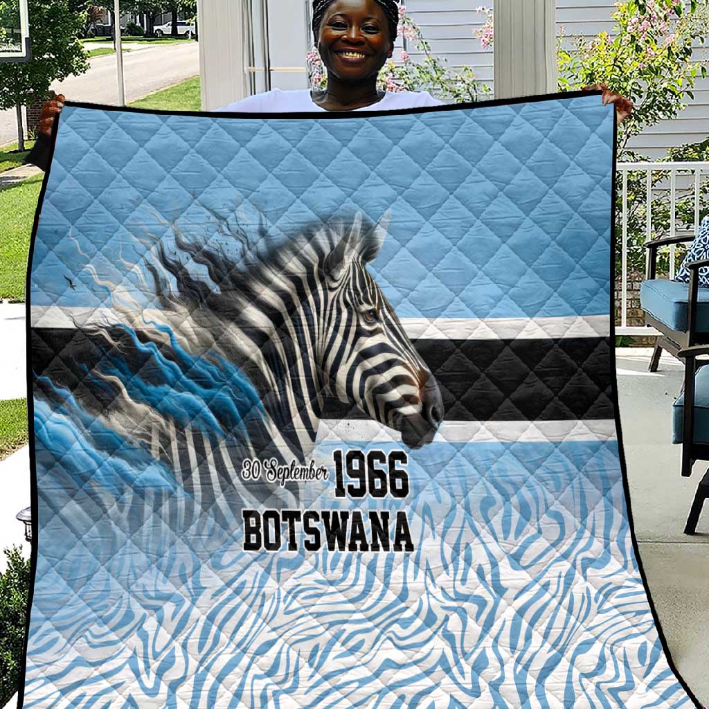 Botswana Independence Day 1966 Quilt Tribal African Zebra Skins Pattern LT9