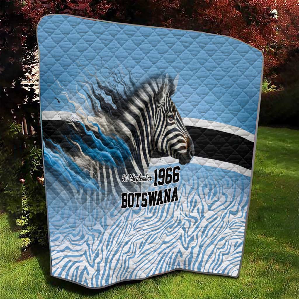 Botswana Independence Day 1966 Quilt Tribal African Zebra Skins Pattern LT9