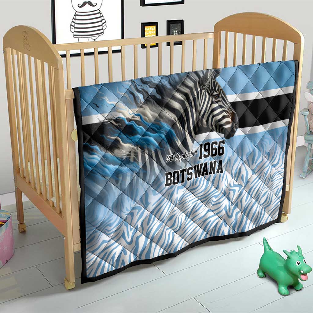 Botswana Independence Day 1966 Quilt Tribal African Zebra Skins Pattern LT9