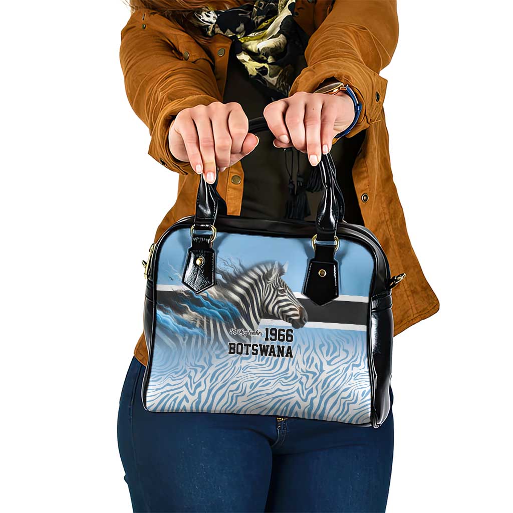 Botswana Independence Day 1966 Shoulder Handbag Tribal Zebra Skins Pattern LT9