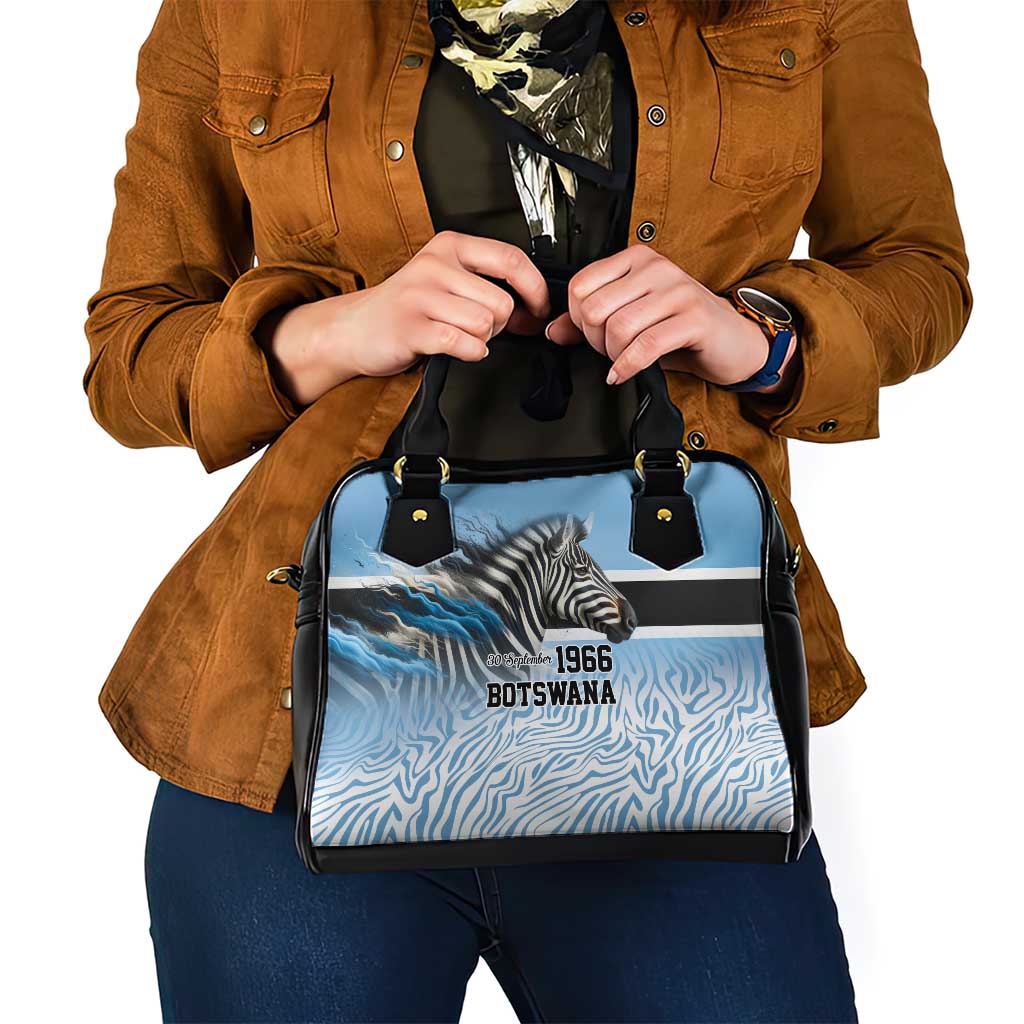 Botswana Independence Day 1966 Shoulder Handbag Tribal Zebra Skins Pattern LT9