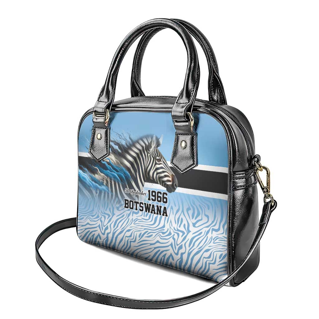 Botswana Independence Day 1966 Shoulder Handbag Tribal Zebra Skins Pattern LT9