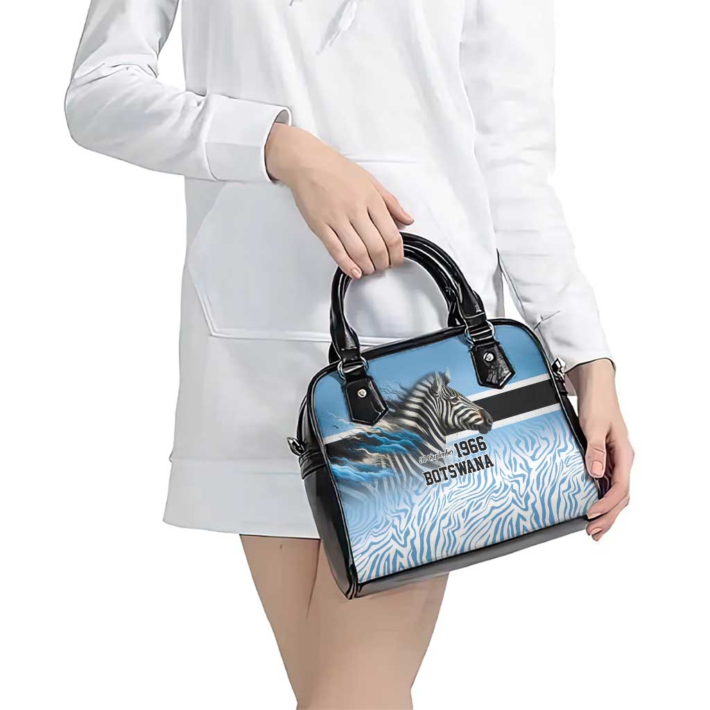 Botswana Independence Day 1966 Shoulder Handbag Tribal Zebra Skins Pattern LT9