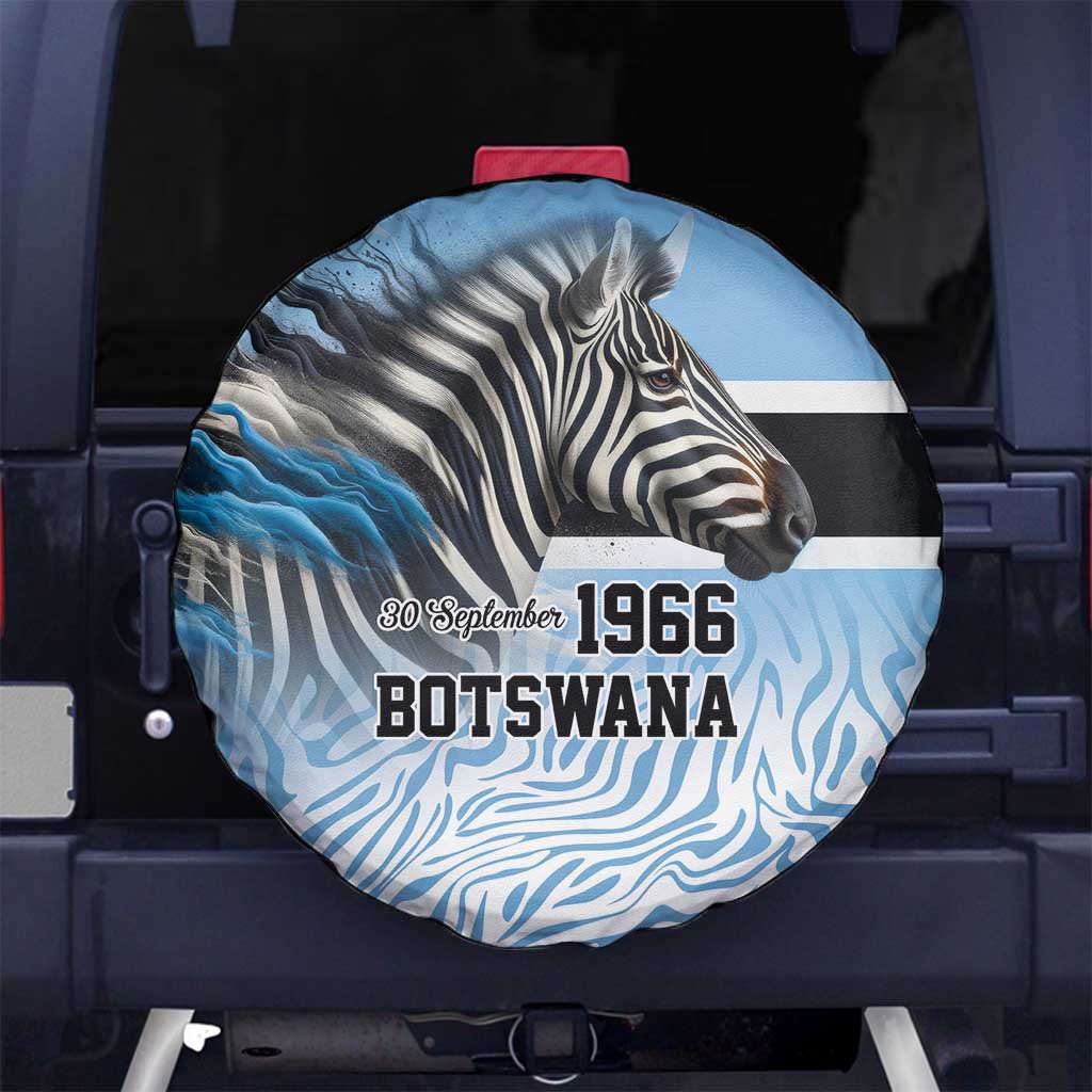 Botswana Independence Day 1966 Spare Tire Cover Tribal Zebra Skins Pattern LT9