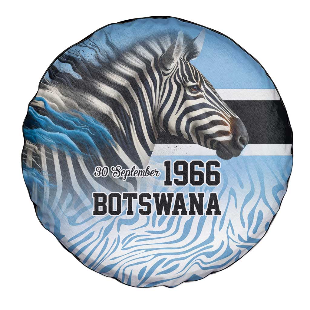 Botswana Independence Day 1966 Spare Tire Cover Tribal Zebra Skins Pattern LT9