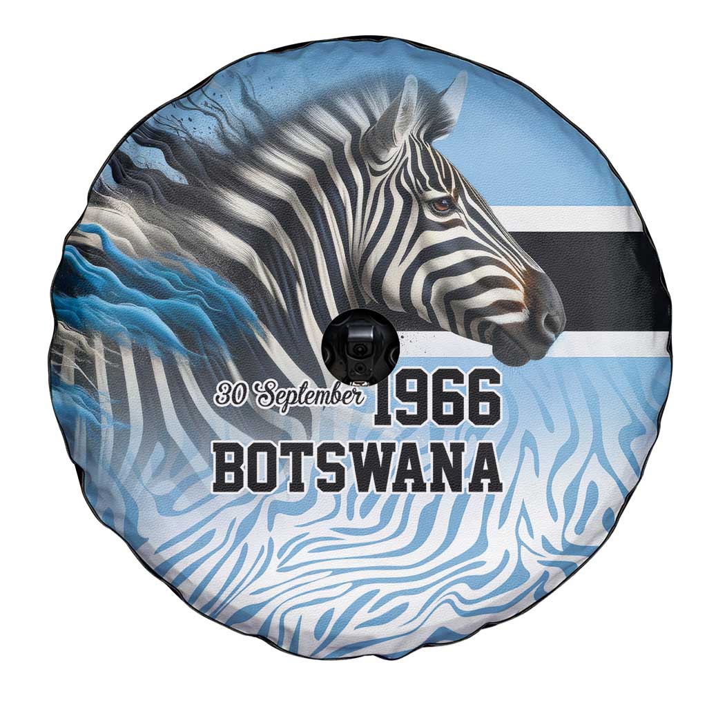 Botswana Independence Day 1966 Spare Tire Cover Tribal Zebra Skins Pattern LT9