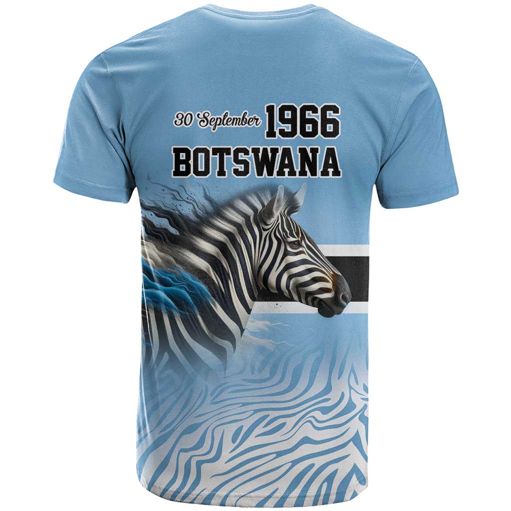 Botswana Independence Day 1966 T shirt Tribal African Zebra Skins Pattern LT9