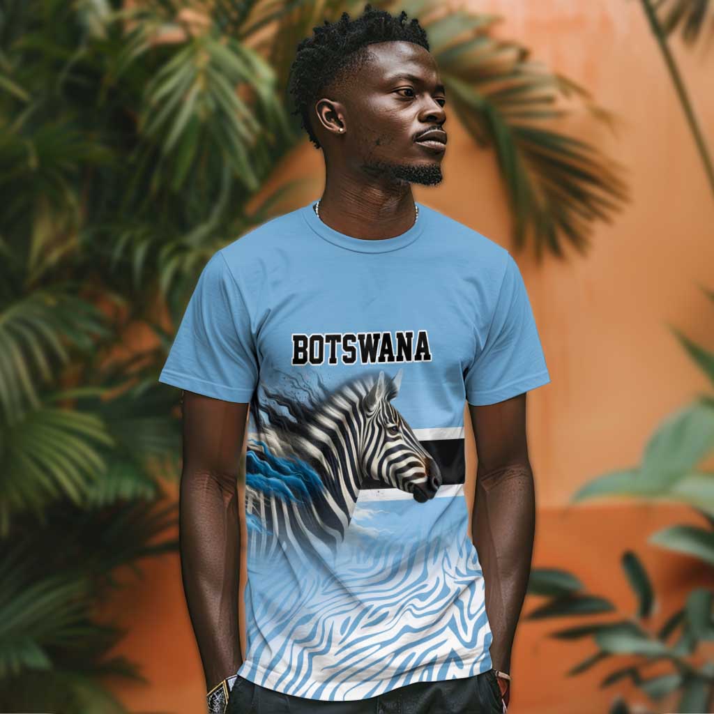 Botswana Independence Day 1966 T shirt Tribal African Zebra Skins Pattern LT9