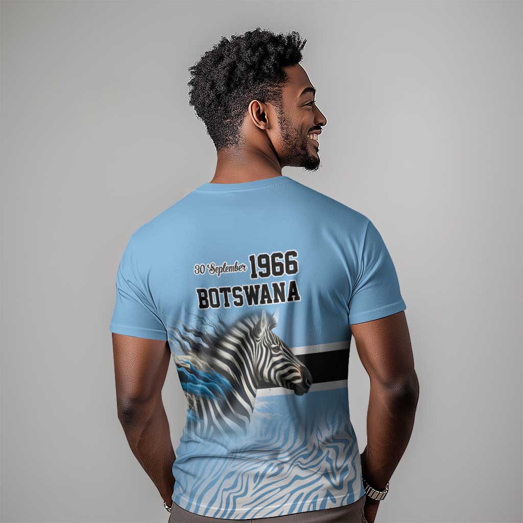 Botswana Independence Day 1966 T shirt Tribal African Zebra Skins Pattern LT9