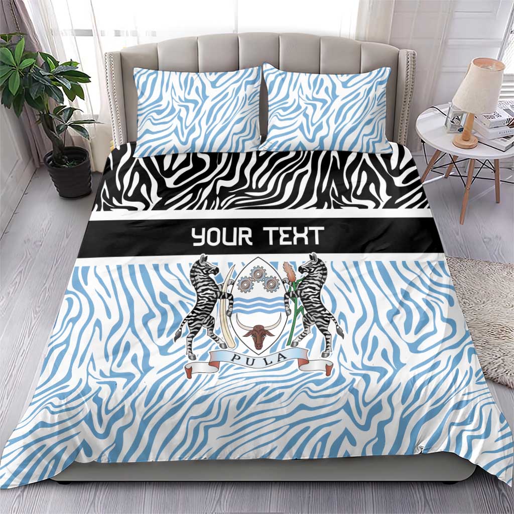 Botswana Personalized Bedding Set African Zebra Skins Pattern LT9