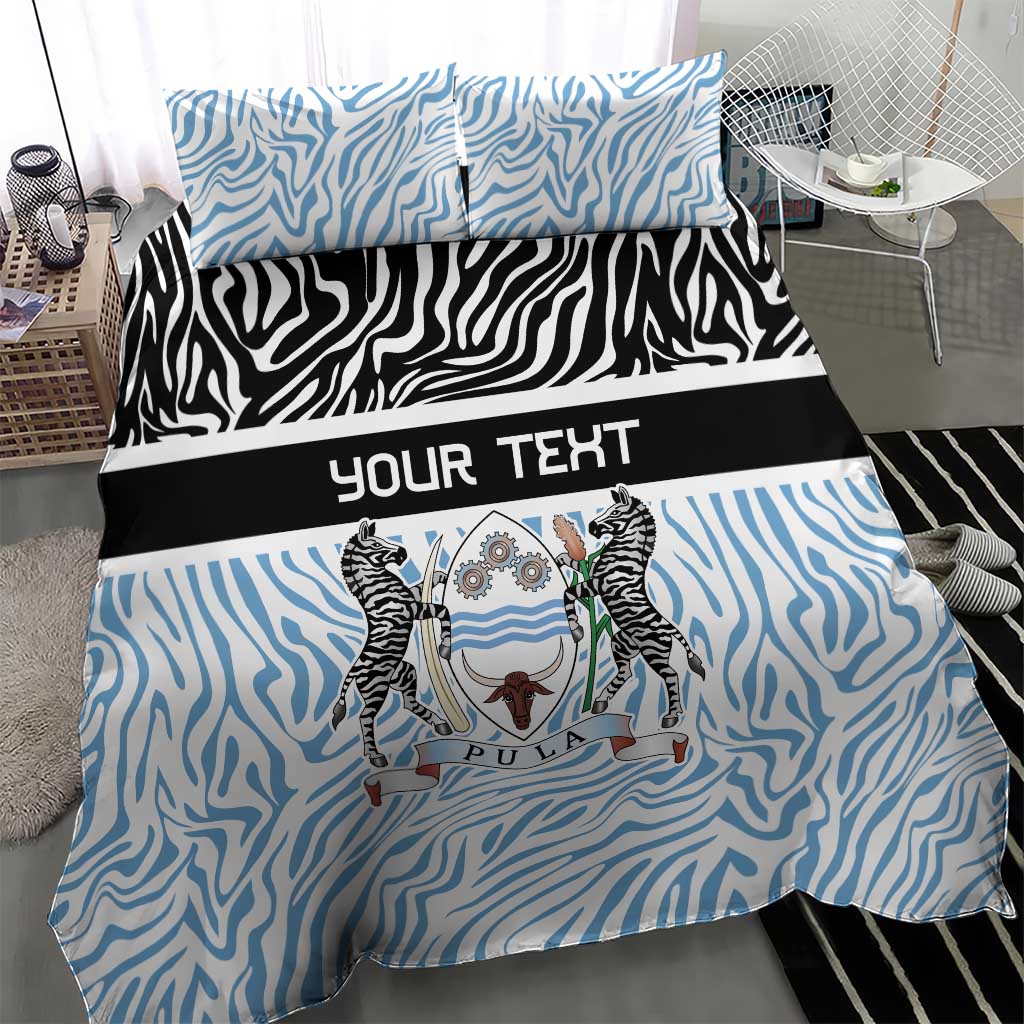 Botswana Personalized Bedding Set African Zebra Skins Pattern LT9