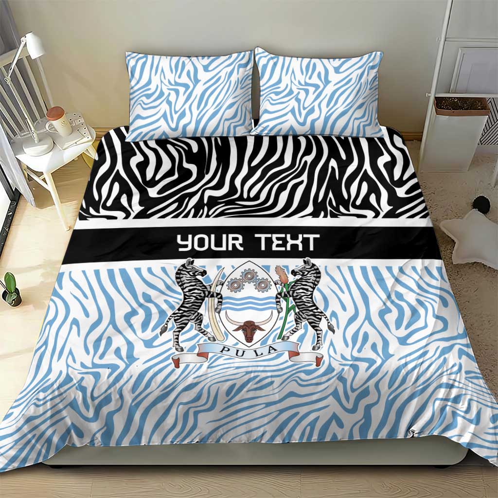 Botswana Personalized Bedding Set African Zebra Skins Pattern LT9