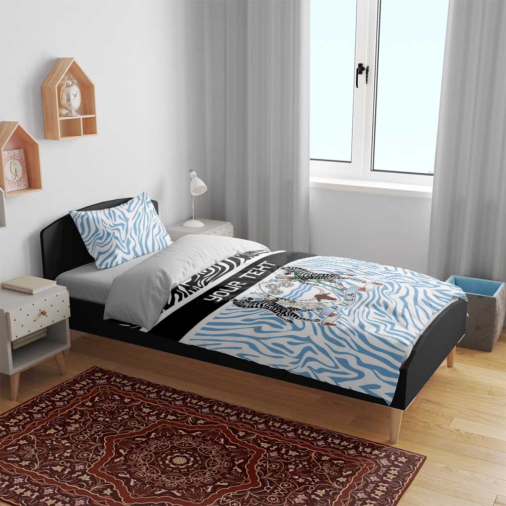 Botswana Personalized Bedding Set African Zebra Skins Pattern LT9