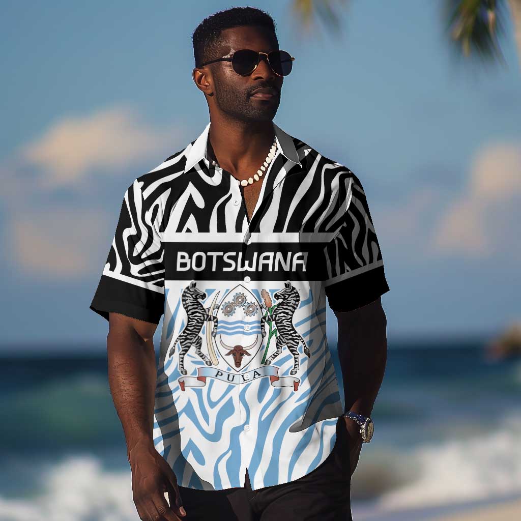 Botswana Personalized Hawaiian Shirt African Zebra Skins Pattern LT9
