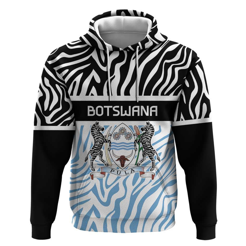 Botswana Personalized Hoodie Zebra Skins Pattern LT9