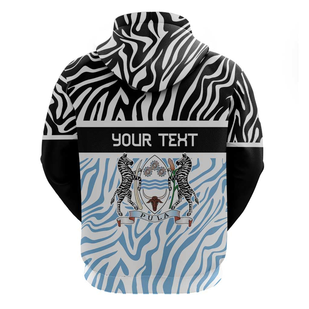Botswana Personalized Hoodie Zebra Skins Pattern LT9