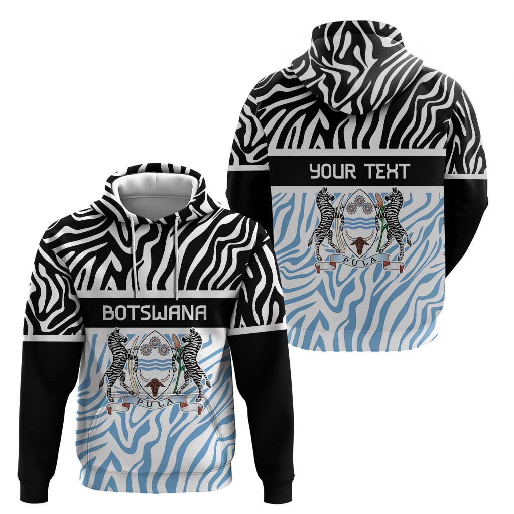 Botswana Personalized Hoodie Zebra Skins Pattern LT9
