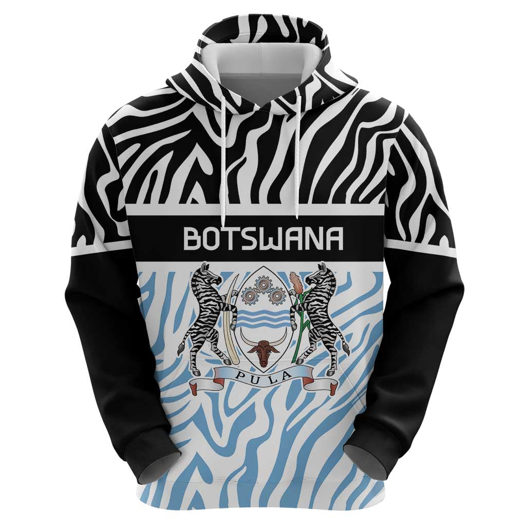 Botswana Personalized Hoodie Zebra Skins Pattern LT9