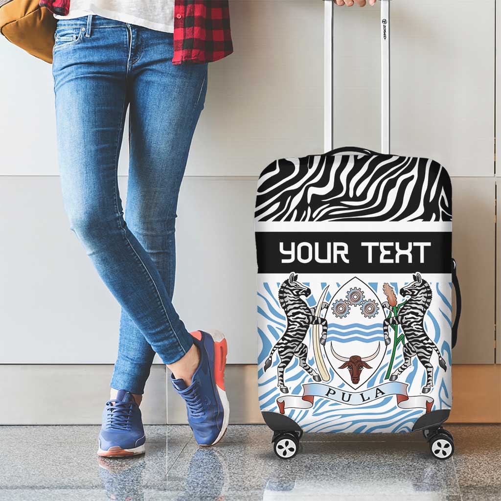 Botswana Personalized Luggage Cover Zebra Skins Pattern LT9