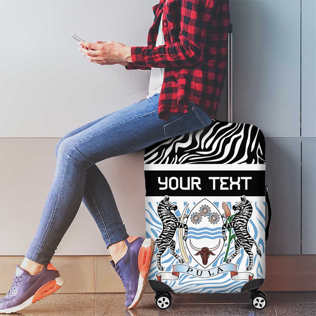 Botswana Personalized Luggage Cover Zebra Skins Pattern LT9
