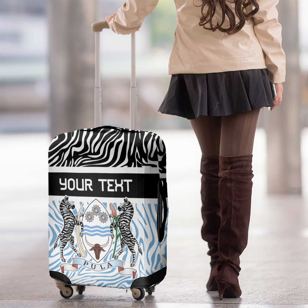 Botswana Personalized Luggage Cover Zebra Skins Pattern LT9