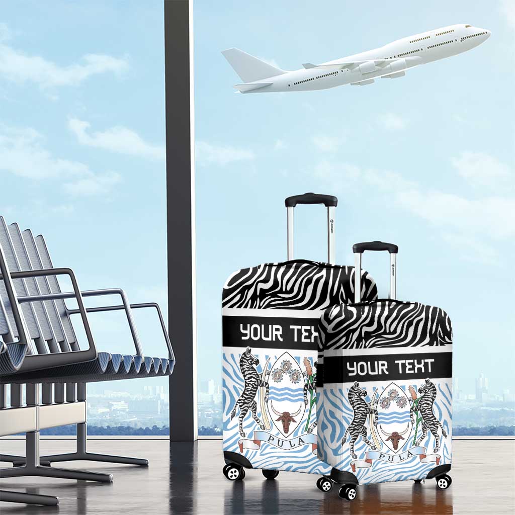 Botswana Personalized Luggage Cover Zebra Skins Pattern LT9
