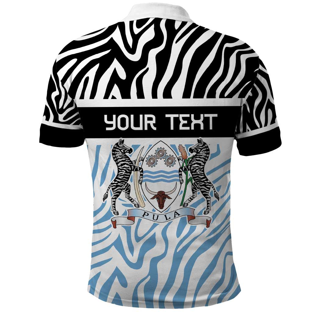 Botswana Personalized Polo Shirt Zebra Skins Pattern LT9