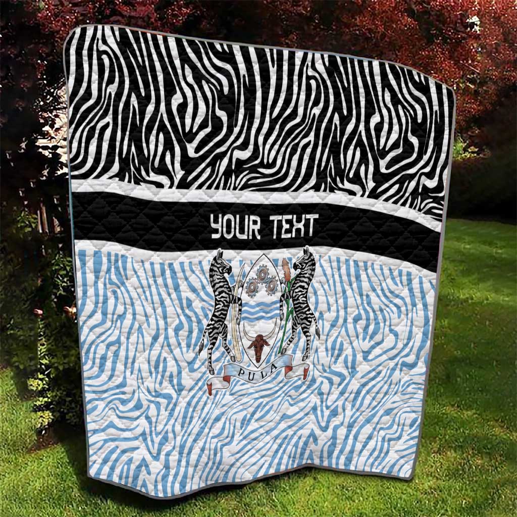 Botswana Personalized Quilt African Zebra Skins Pattern LT9