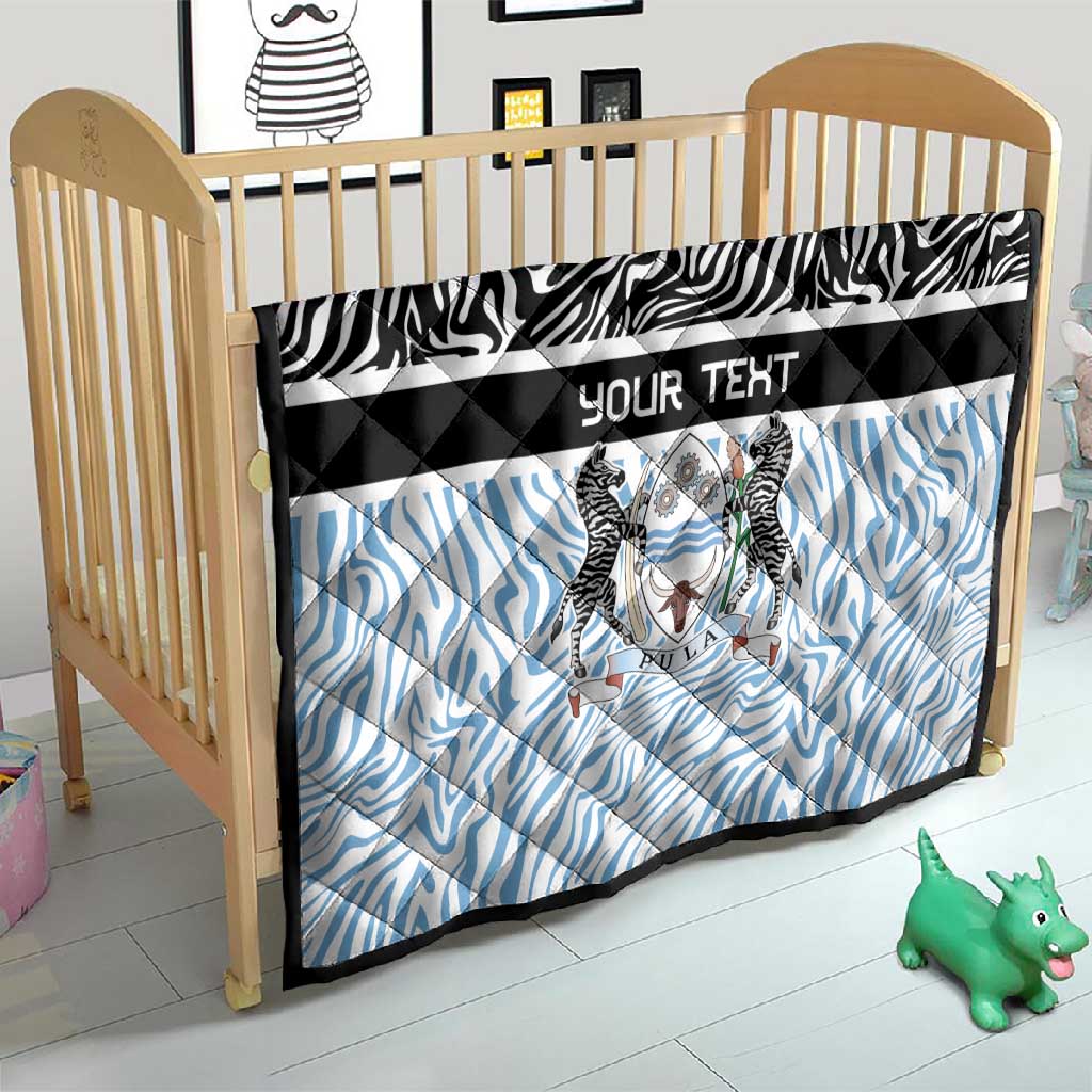 Botswana Personalized Quilt African Zebra Skins Pattern LT9