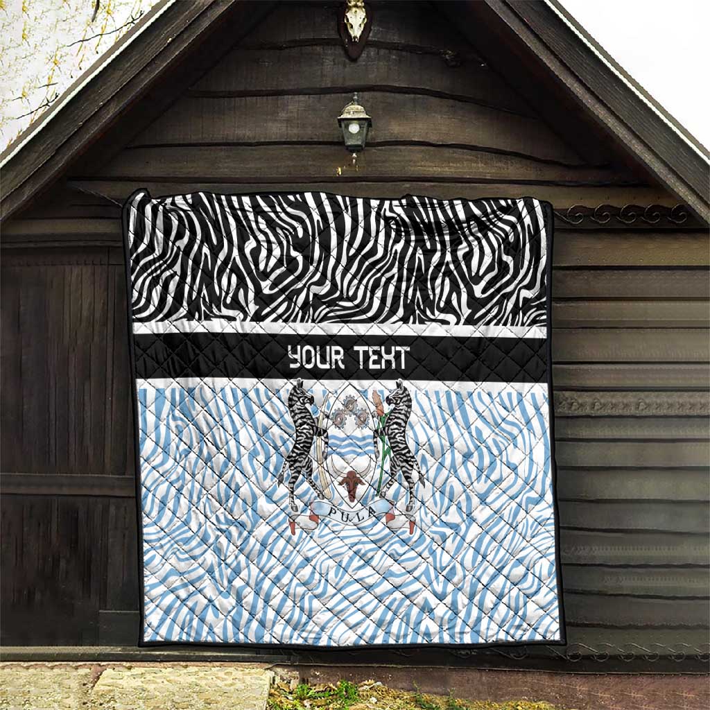 Botswana Personalized Quilt African Zebra Skins Pattern LT9
