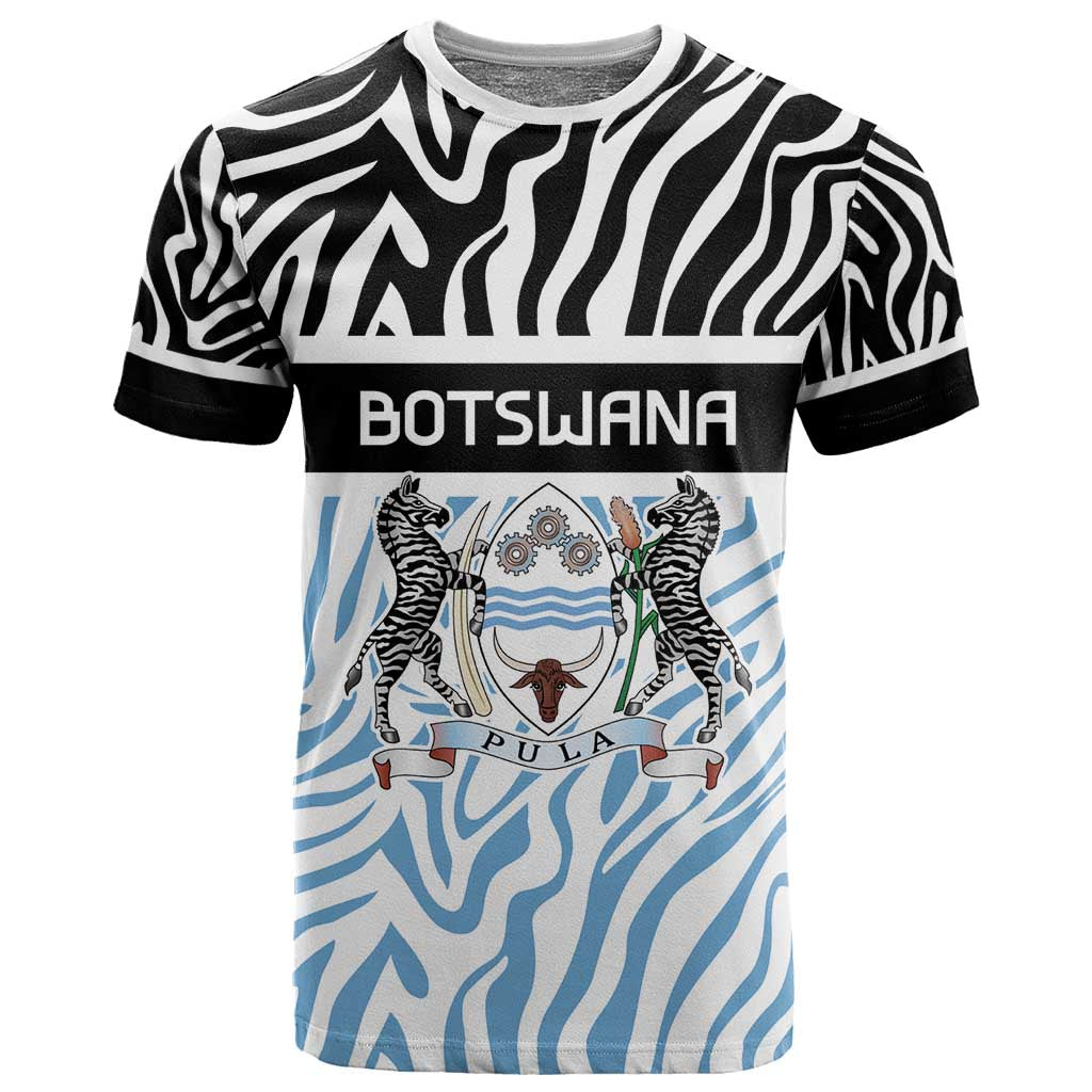 Botswana Personalized T shirt African Zebra Skins Pattern LT9