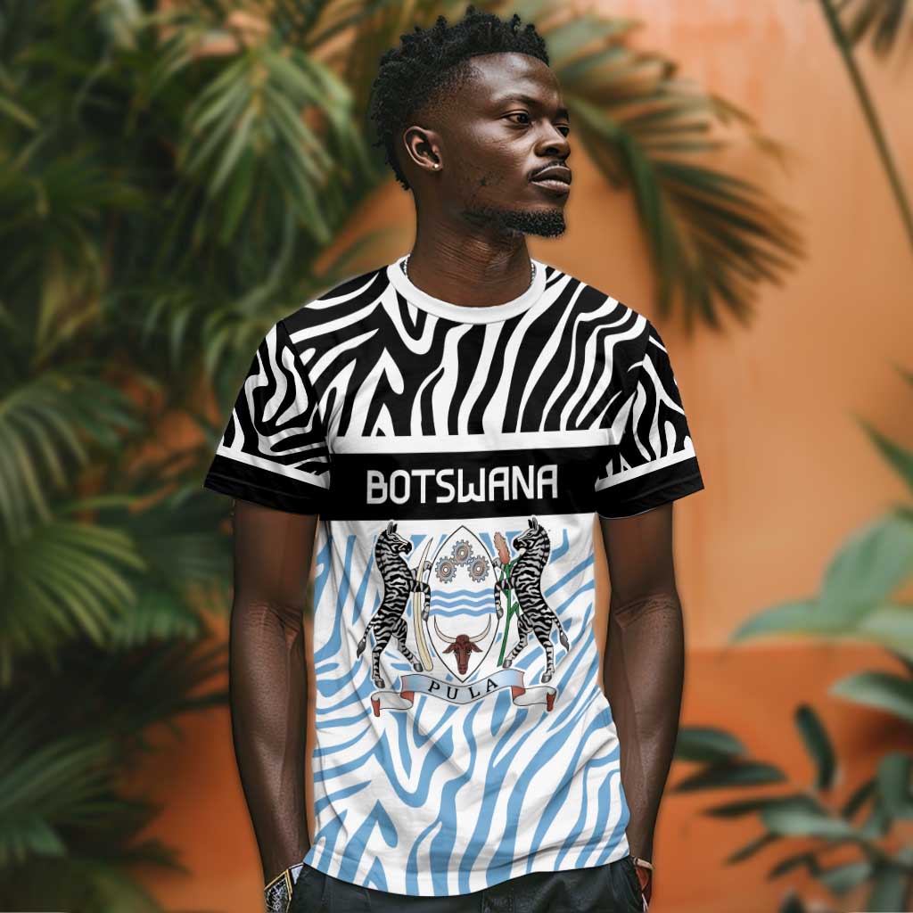 Botswana Personalized T shirt African Zebra Skins Pattern LT9
