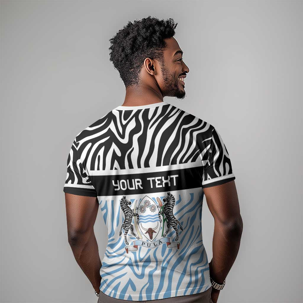 Botswana Personalized T shirt African Zebra Skins Pattern LT9