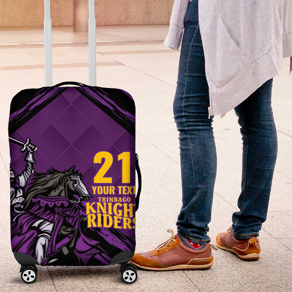 Custom Caribbean Cricket Trinidad and Tobago Cricket Luggage Cover TKR Champions 2025 Purple Edition LT9