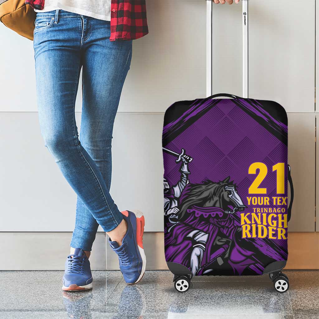 Custom Caribbean Cricket Trinidad and Tobago Cricket Luggage Cover TKR Champions 2025 Purple Edition LT9
