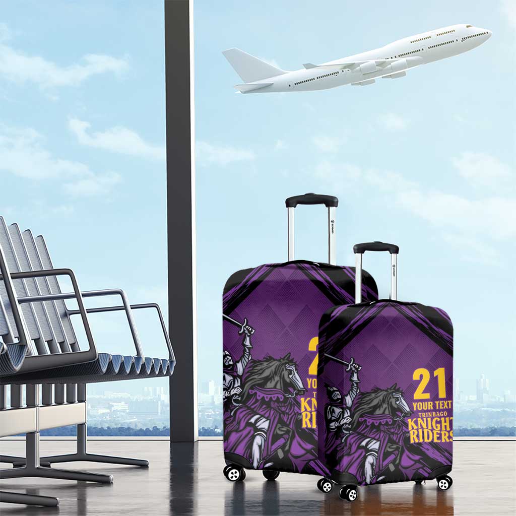 Custom Caribbean Cricket Trinidad and Tobago Cricket Luggage Cover TKR Champions 2025 Purple Edition LT9