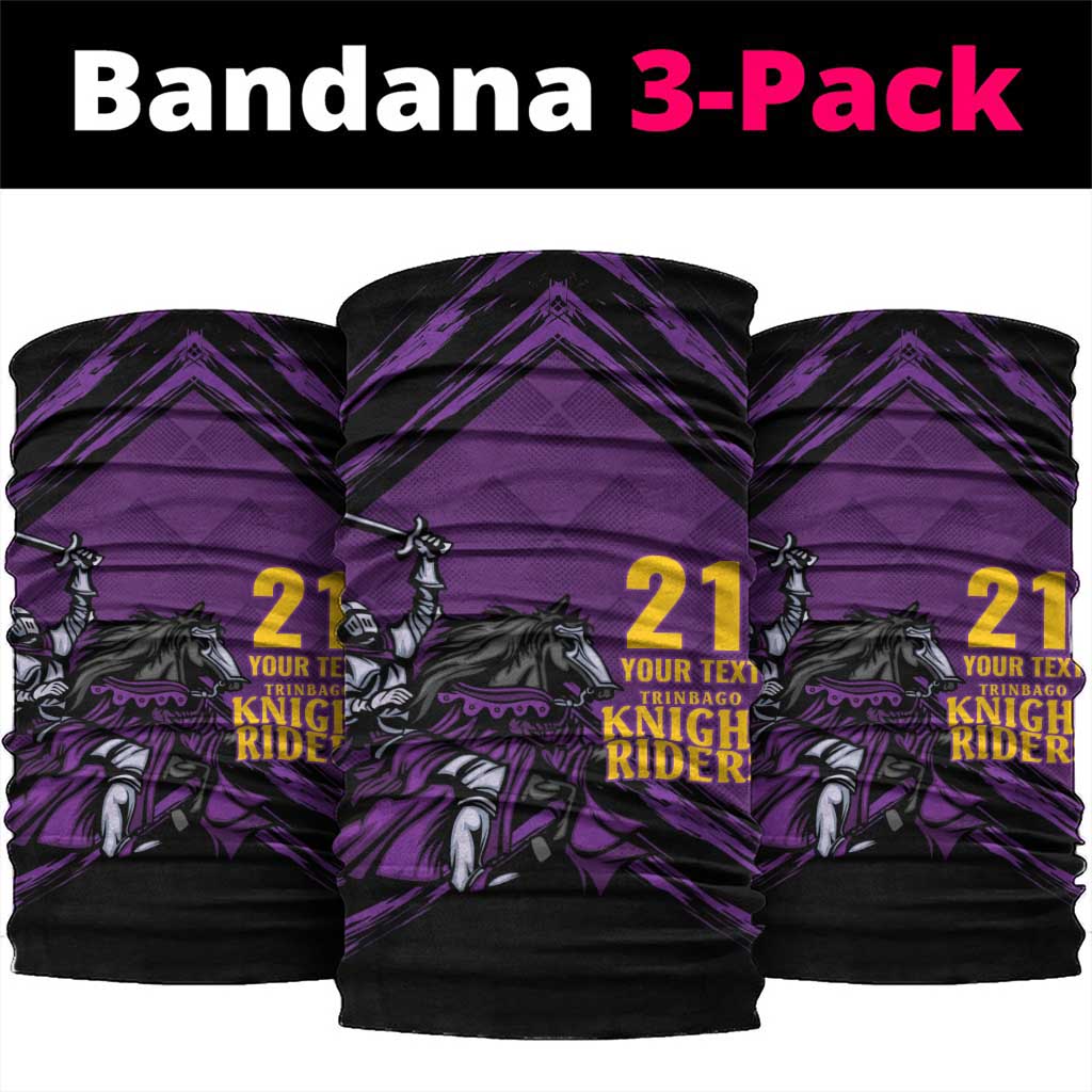 Custom Caribbean Cricket Trinidad and Tobago Cricket Neck Gaiter TKR Champions 2025 Purple Edition LT9