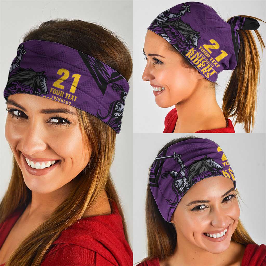 Custom Caribbean Cricket Trinidad and Tobago Cricket Neck Gaiter TKR Champions 2025 Purple Edition LT9