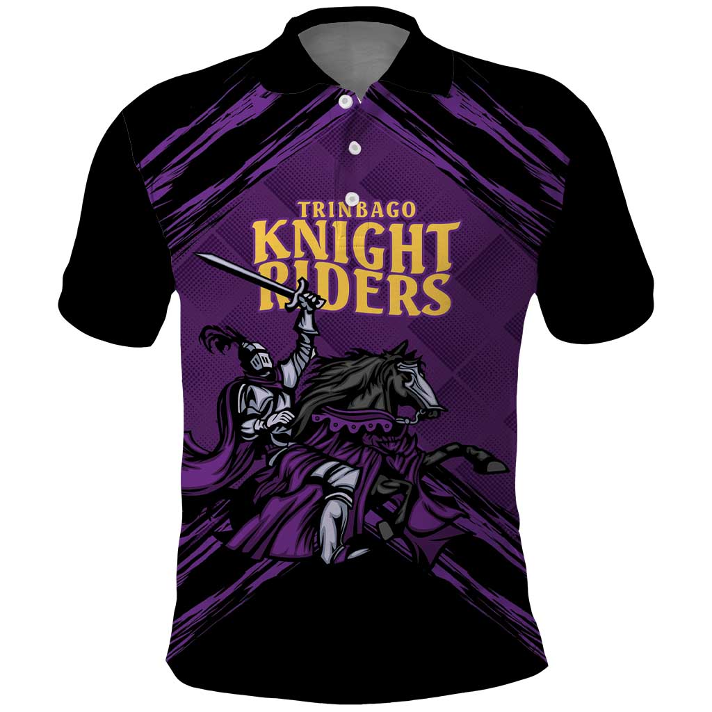 Custom Caribbean Cricket Trinidad and Tobago Cricket Polo Shirt TKR Champions 2025 Purple Edition LT9