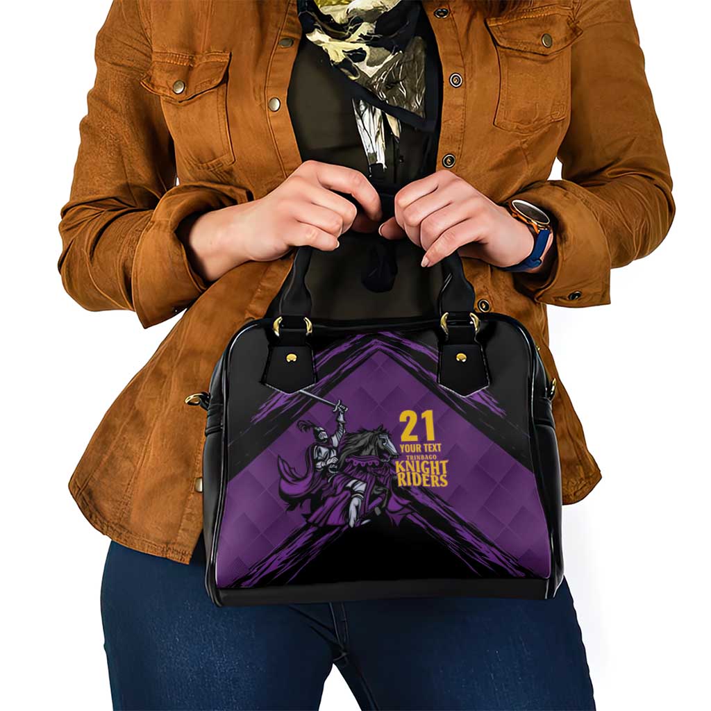 Custom Caribbean Cricket Trinidad and Tobago Cricket Shoulder Handbag TKR Champions 2025 Purple Edition LT9