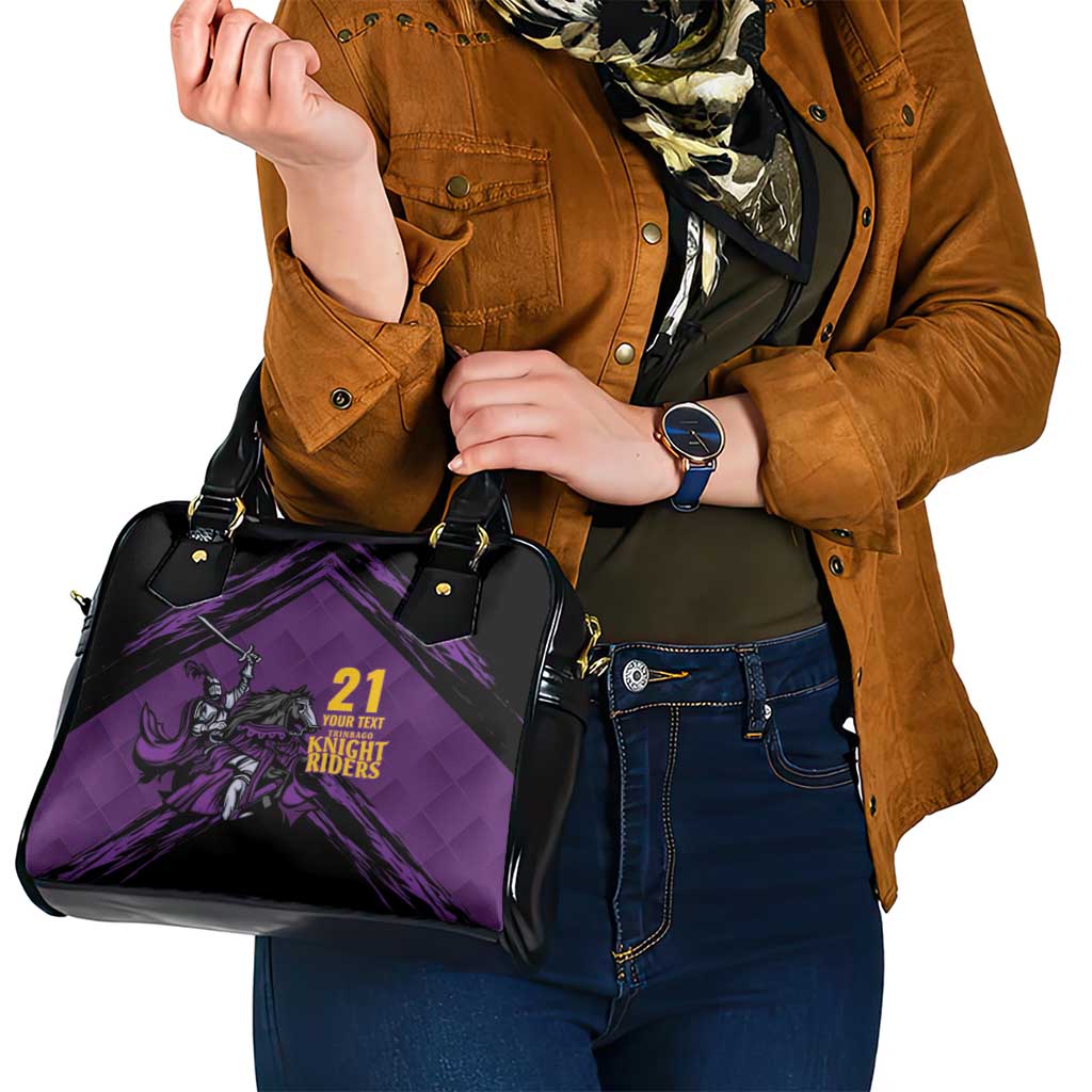 Custom Caribbean Cricket Trinidad and Tobago Cricket Shoulder Handbag TKR Champions 2025 Purple Edition LT9