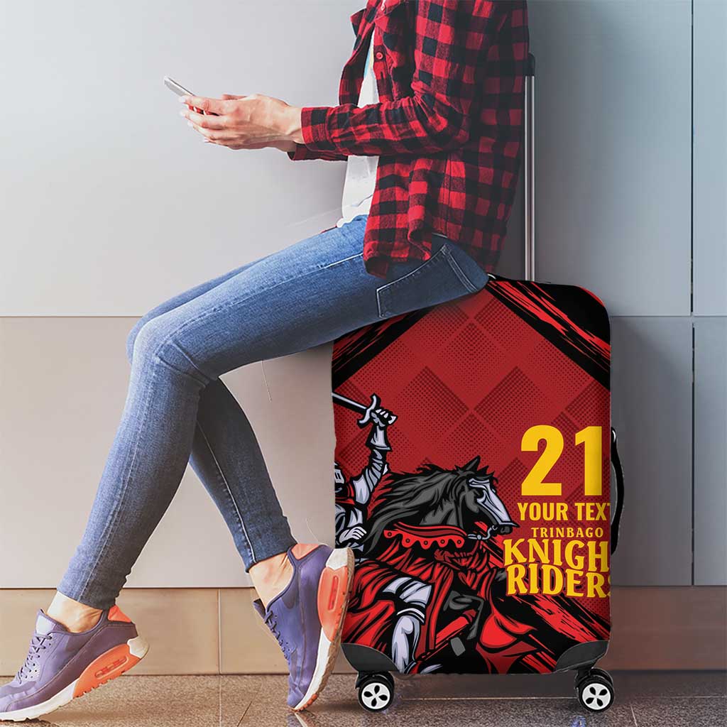 Custom Caribbean Cricket Trinidad and Tobago Cricket Luggage Cover TKR Champions 2025 Red Edition LT9