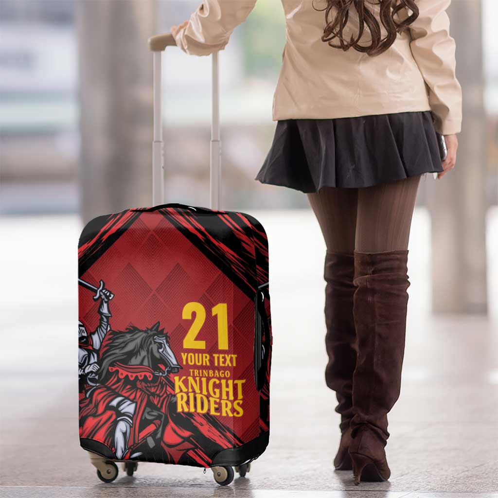 Custom Caribbean Cricket Trinidad and Tobago Cricket Luggage Cover TKR Champions 2025 Red Edition LT9