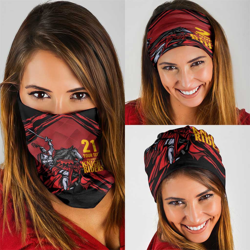 Custom Caribbean Cricket Trinidad and Tobago Cricket Neck Gaiter TKR Champions 2025 Red Edition LT9