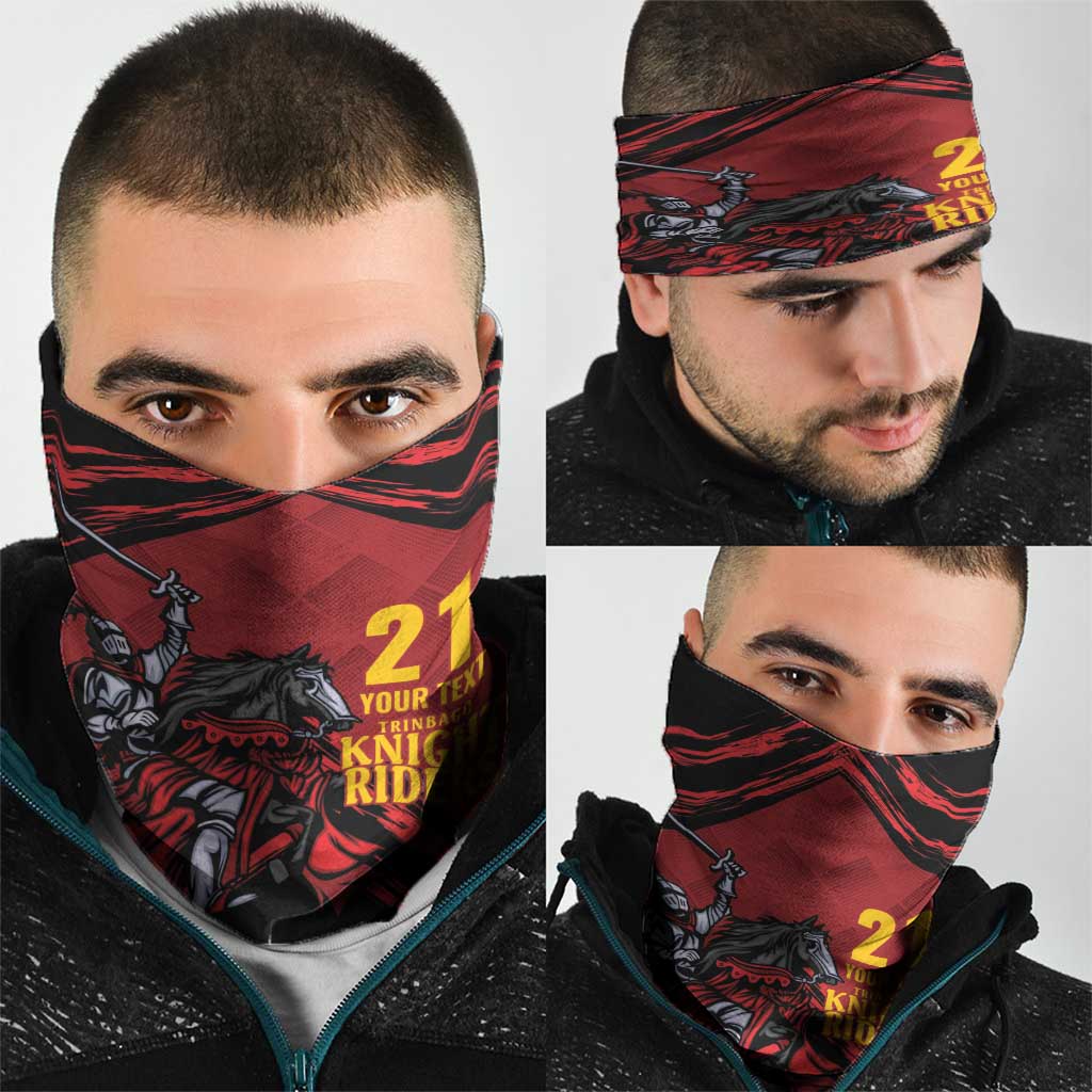 Custom Caribbean Cricket Trinidad and Tobago Cricket Neck Gaiter TKR Champions 2025 Red Edition LT9