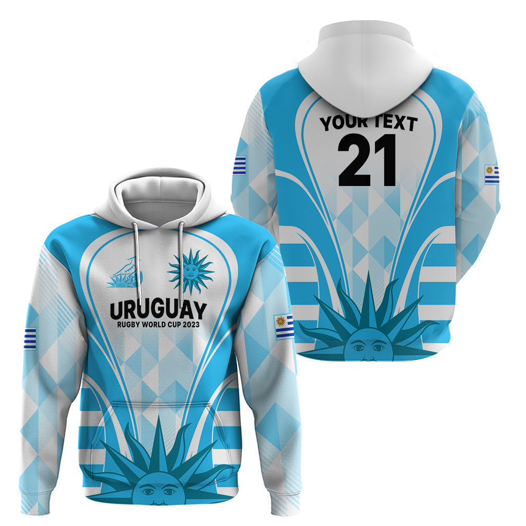 Custom Uruguay Rugby Hoodie World Cup 2023 Go Los Teros LT9