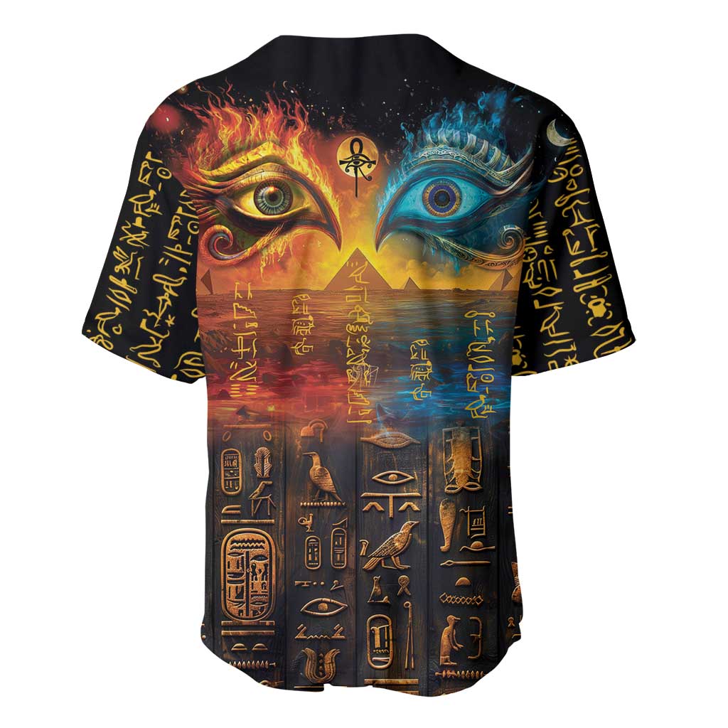 Eye of Ra and Eye of Horus Baseball Jersey Power and Magic Ancient Egyptian Mythology LT9