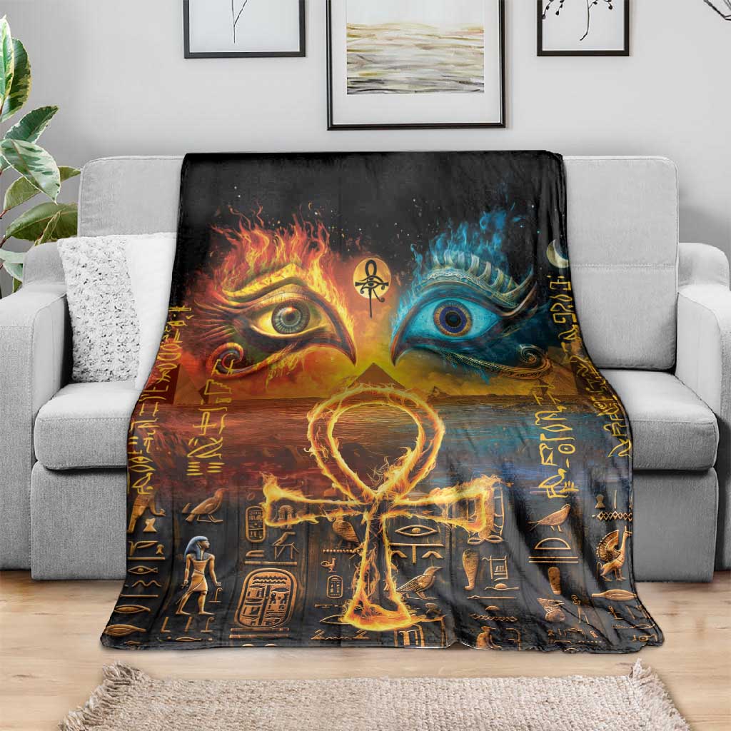 Eye of Ra and Eye of Horus Blanket Power and Magic Ancient Egyptian Mythology LT9
